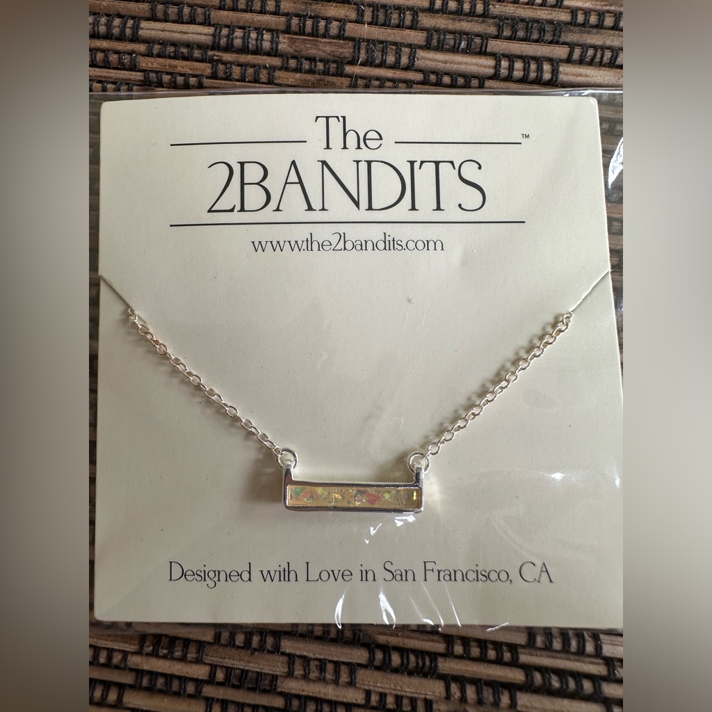 The2bandits Athens Necklace - Silver And Opal